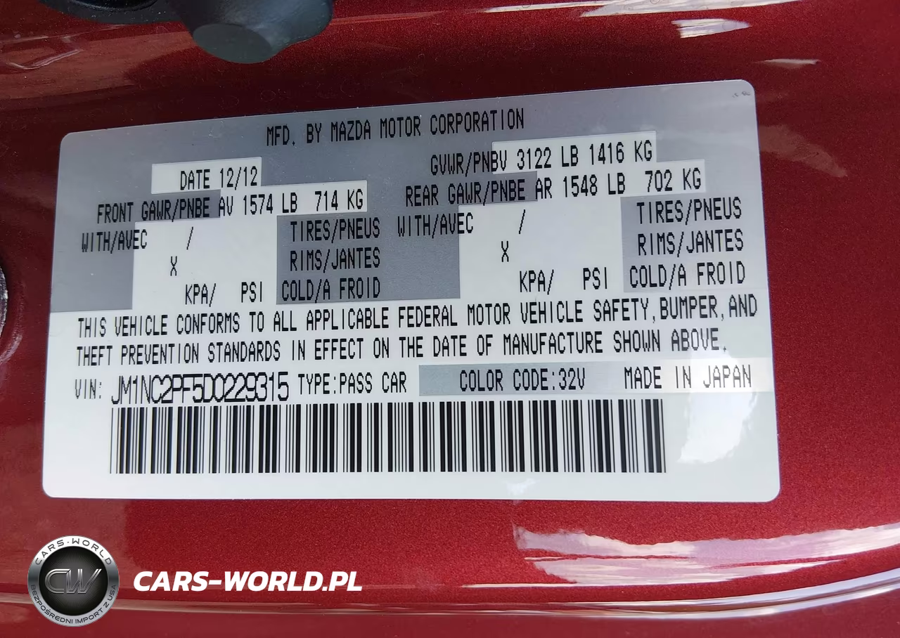 2013 Mazda Mx-5 Miata Grand Touring VIN:JM1NC2PF5D0229315 - 8
