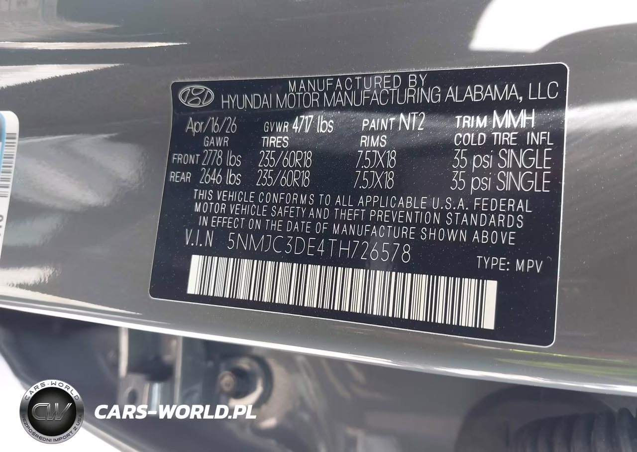 2026 Hyundai Tucson Sel Premium VIN:5NMJC3DE4TH726578 - 9