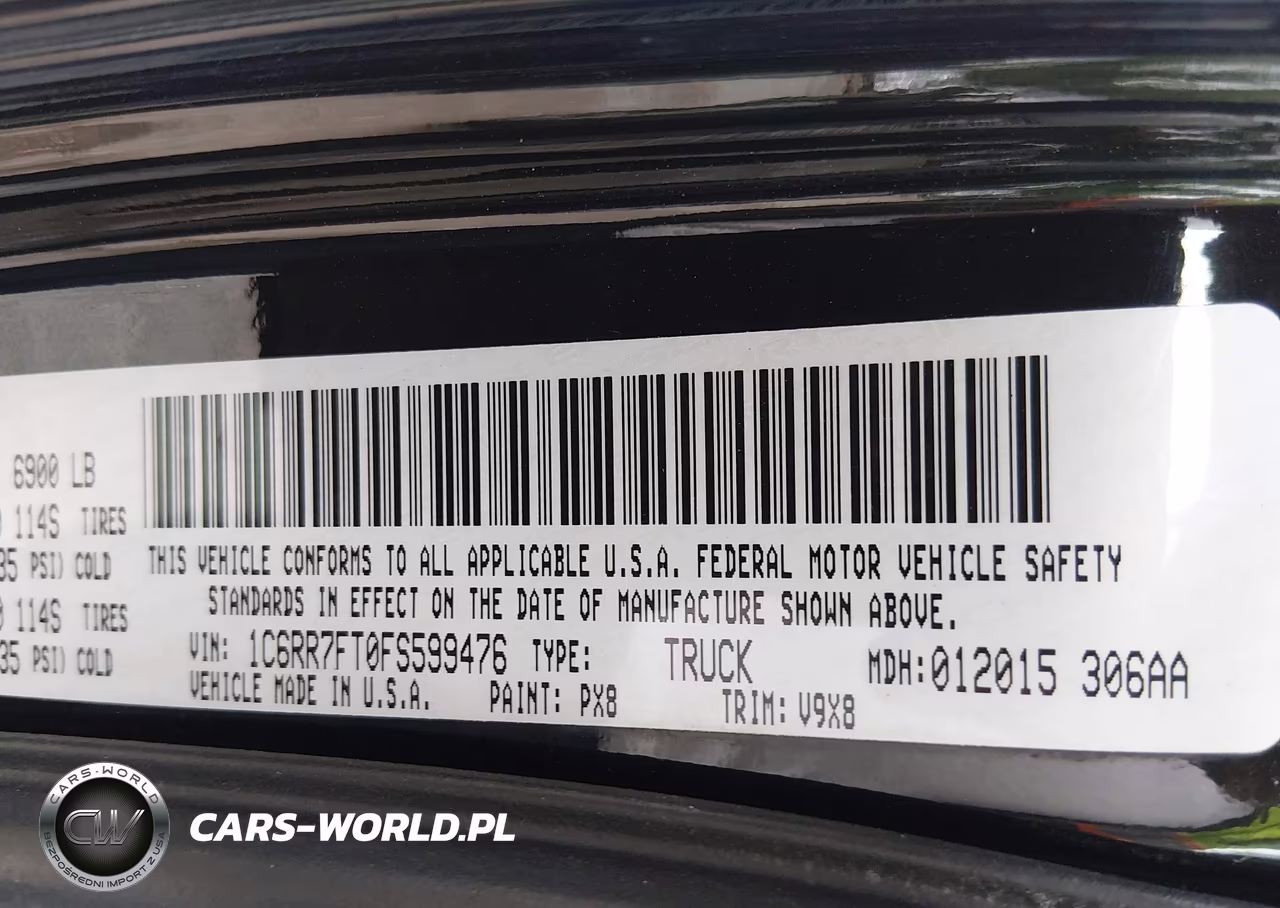 2015 Ram 1500 Express VIN:1C6RR7FT0FS599476 - 9