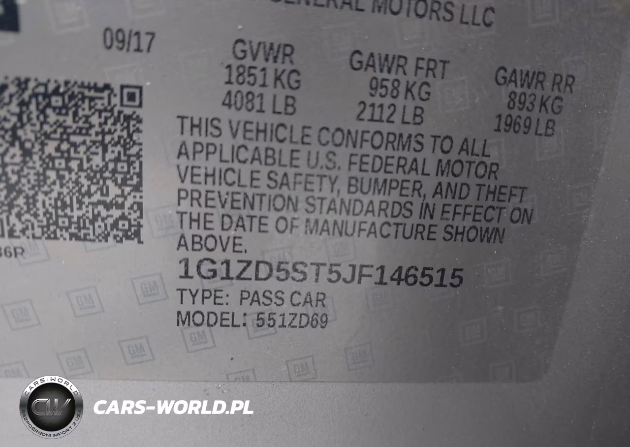 2018 Chevrolet Malibu Lt VIN:1G1ZD5ST5JF146515 - 9