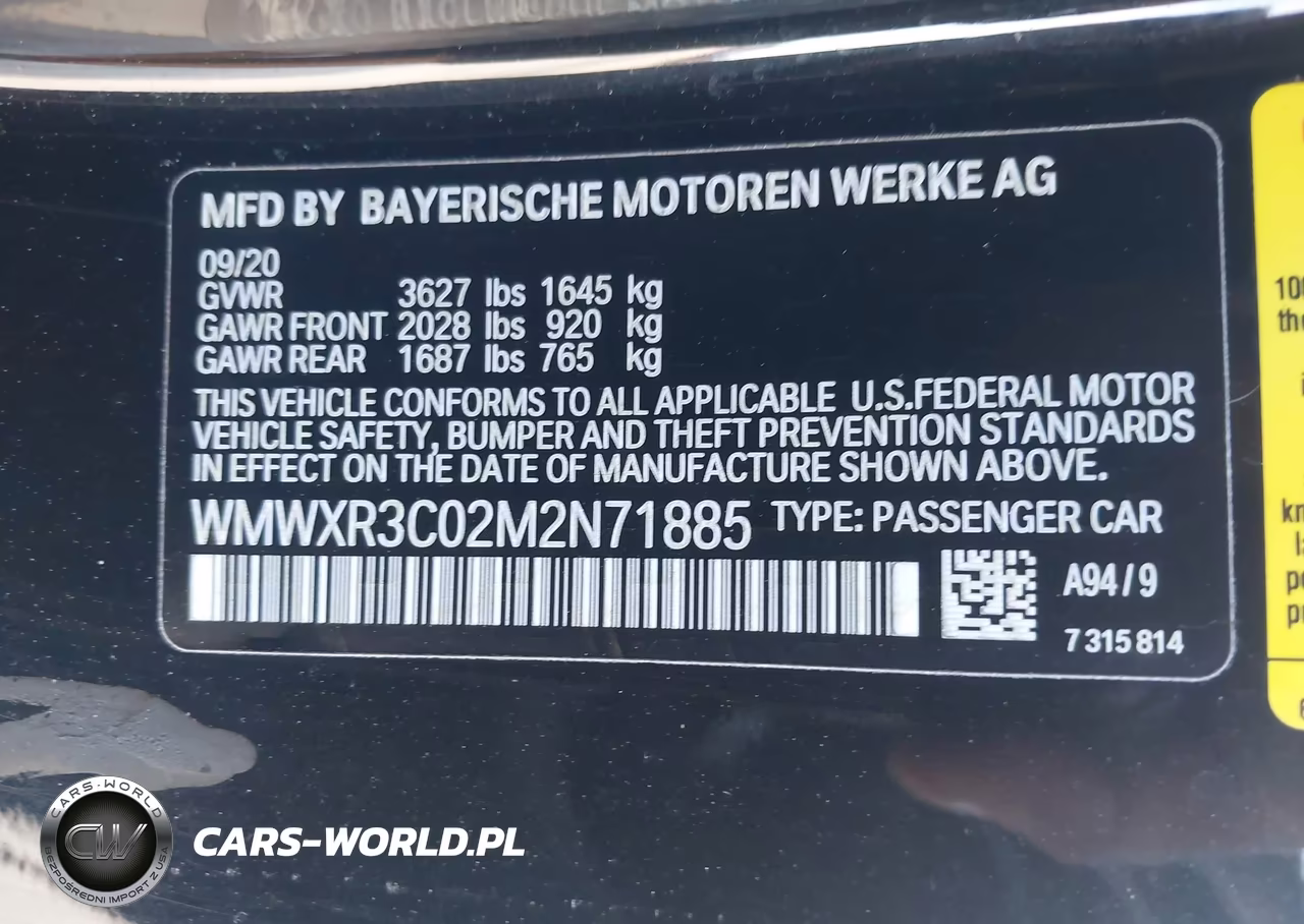 2021 Mini Hardtop Cooper VIN:WMWXR3C02M2N71885 - 9