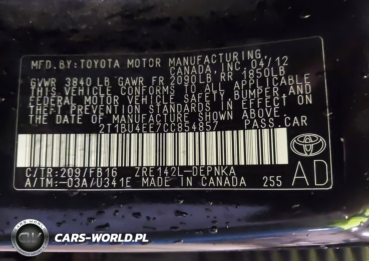 2012 Toyota Corolla Le VIN:2T1BU4EE7CC854857 - 9