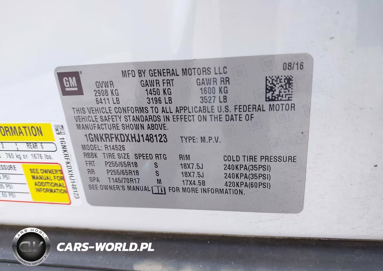 2017 Chevrolet Traverse Ls VIN:1GNKRFKDXHJ148123 - 9