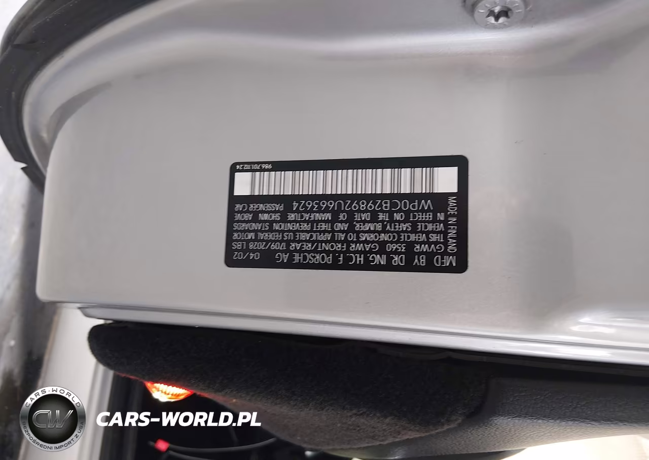 2002 Porsche Boxster S VIN:WP0CB29892U663624 - 9