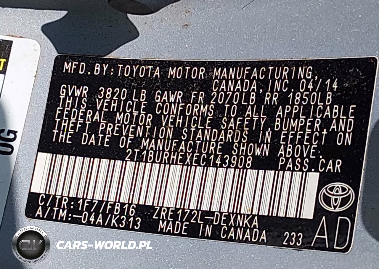 2014 Toyota Corolla Le VIN:2T1BURHEXEC143908 - 9