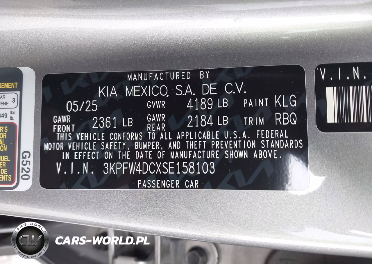 2025 Kia K4 Gt-Line Turbo VIN:3KPFW4DCXSE158103 - 9