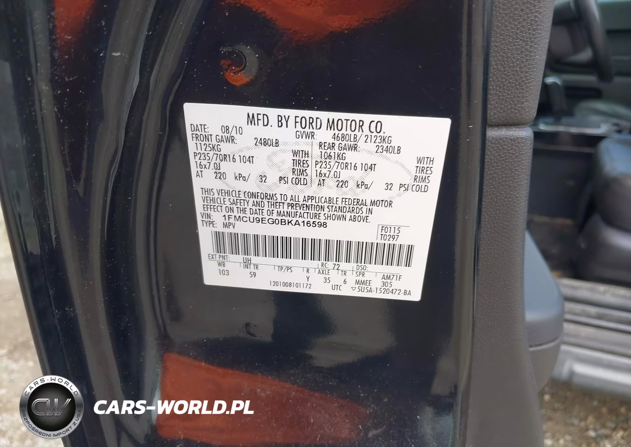 2011 Ford Escape Limited VIN:1FMCU9EG0BKA16598 - 9