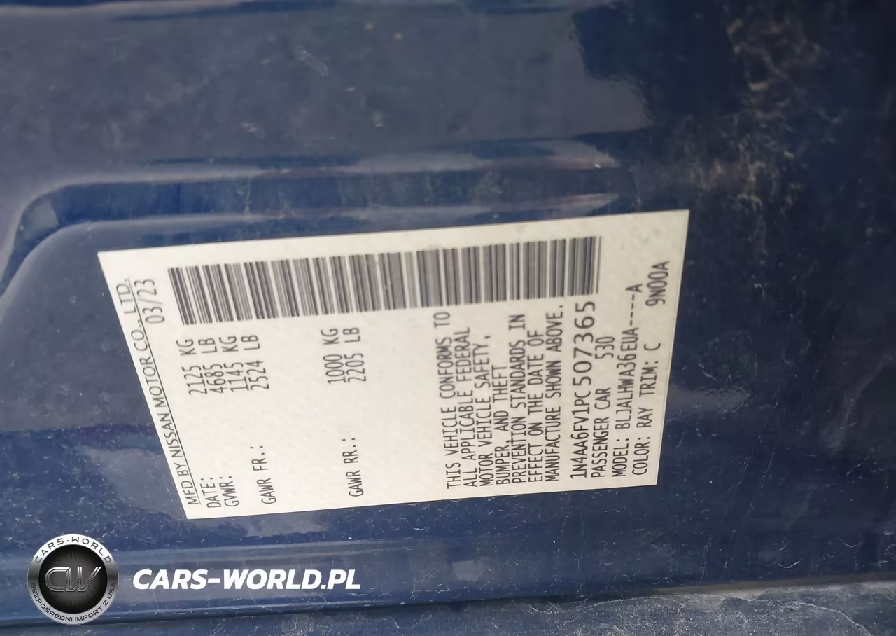 2023 Nissan Maxima Platinum Xtronic Cvt VIN:1N4AA6FV1PC507365 - 9