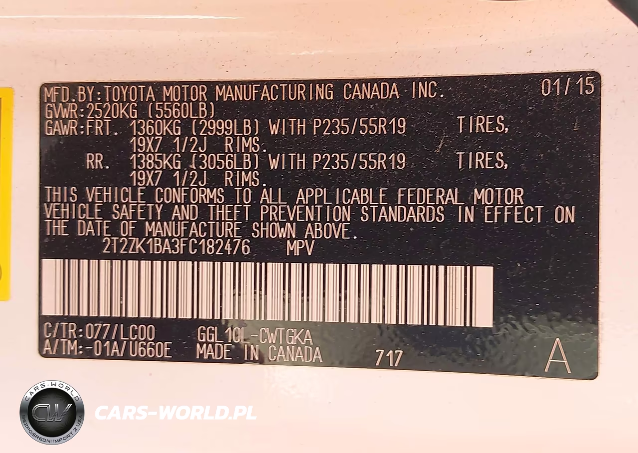 2015 Lexus Rx 350 VIN:2T2ZK1BA3FC182476 - 9