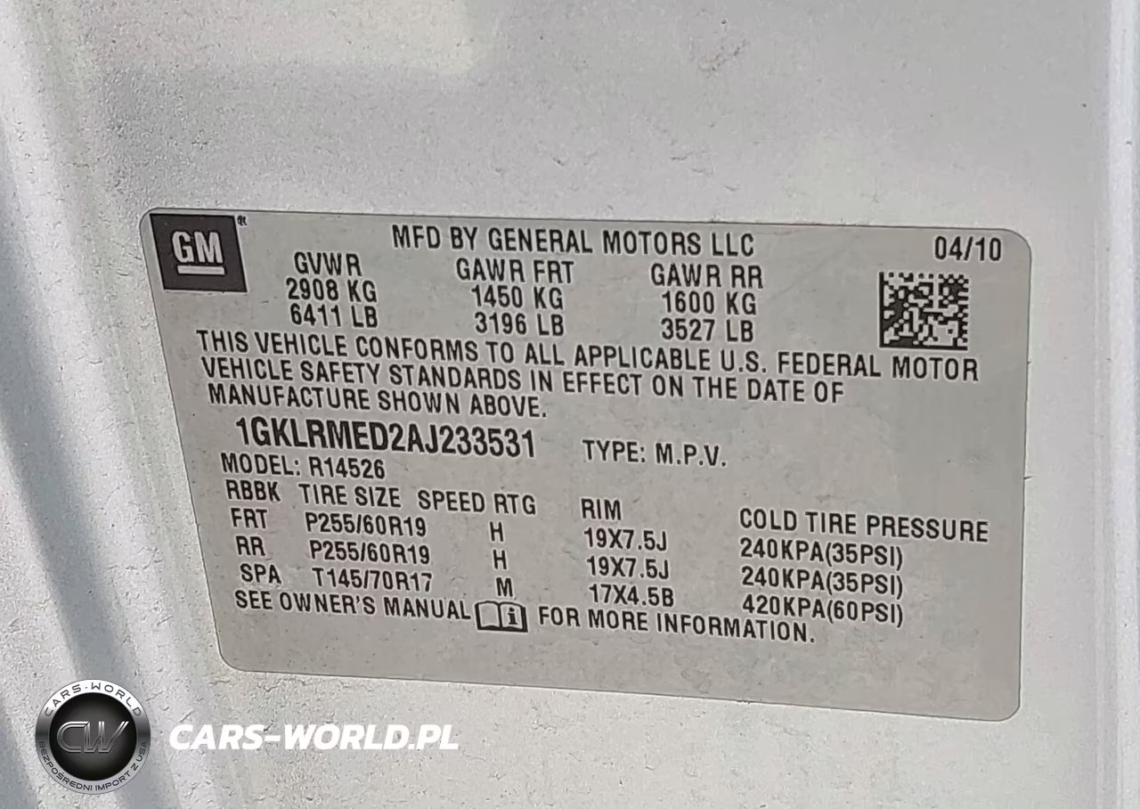 2010 GMC Acadia Slt-1 VIN:1GKLRMED2AJ233531 - 9