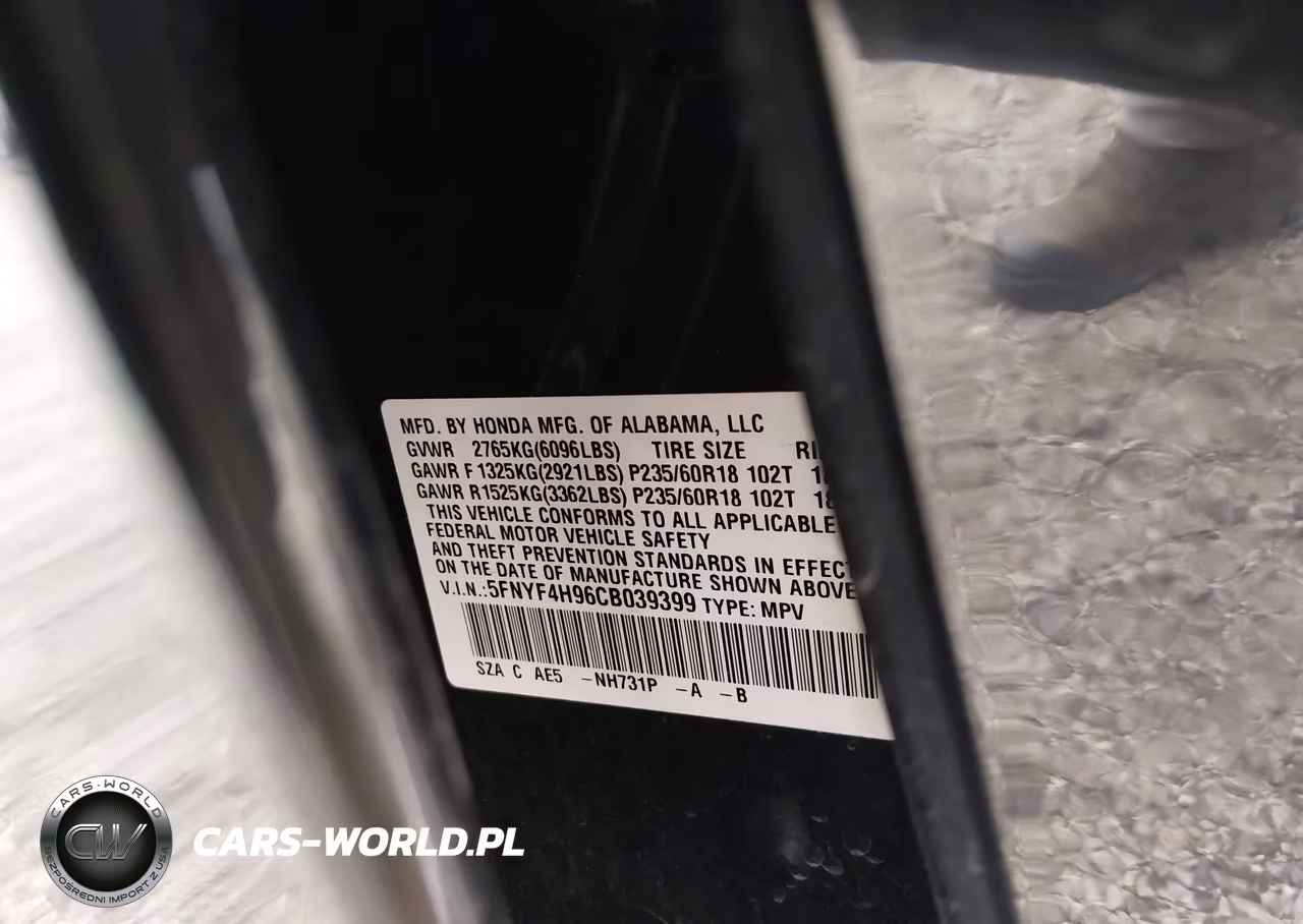 2012 Honda Pilot Touring VIN:5FNYF4H96CB039399 - 9