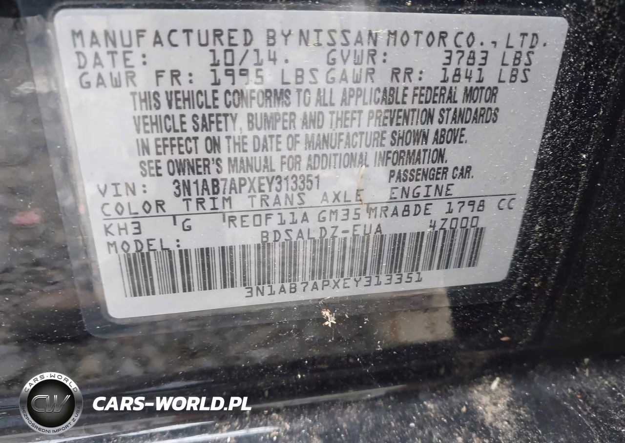 2014 Nissan Sentra Sv VIN:3N1AB7APXEY313351 - 9