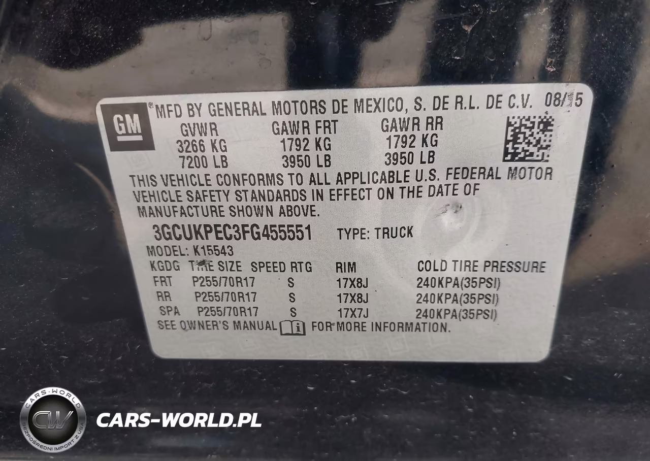 2015 Chevrolet Silverado 1500 Ls VIN:3GCUKPEC3FG455551 - 9