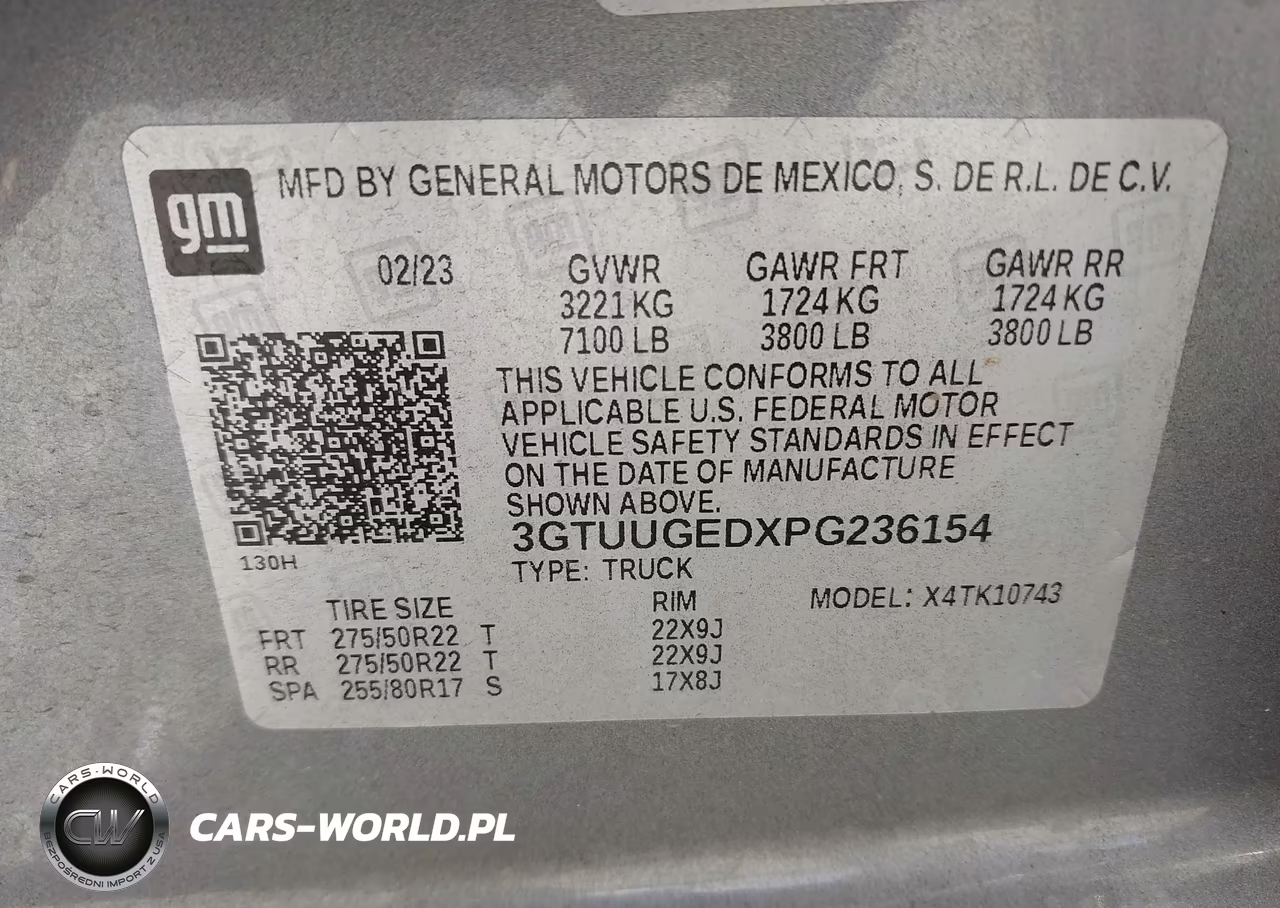 2023 GMC Sierra 1500 4Wd Standard Box Denali VIN:3GTUUGEDXPG236154 - 9