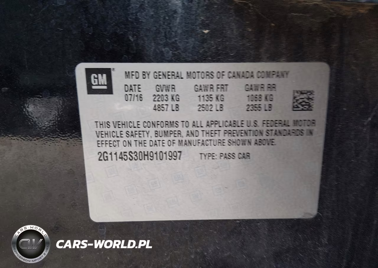 2017 Chevrolet Impala 2Lz VIN:2G1145S30H9101997 - 9