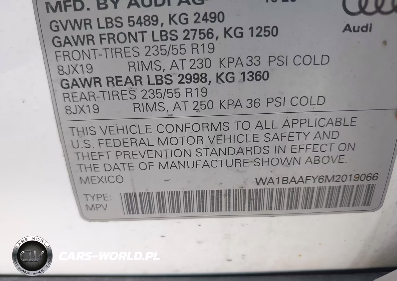2021 Audi Q5 Premium Plus 45 Tfsi Quattro S Tronic VIN:WA1BAAFY6M2019066 - 9