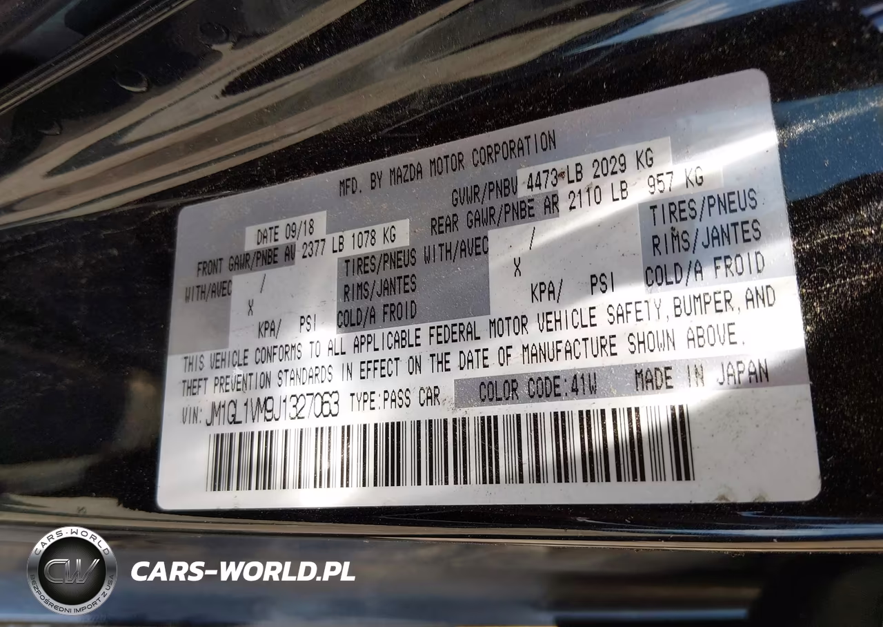 2018 Mazda Mazda6 Touring VIN:JM1GL1VM9J1327063 - 9