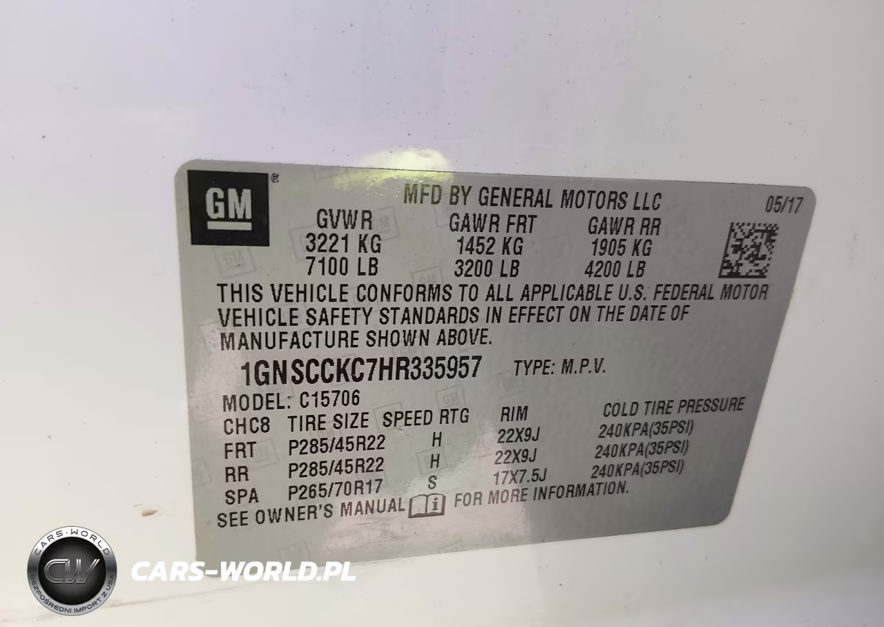 2017 Chevrolet Tahoe Premier VIN:1GNSCCKC7HR335957 - 9
