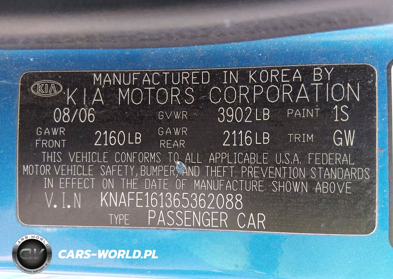 2006 Kia Spectra5 VIN:KNAFE161365362088 - 9