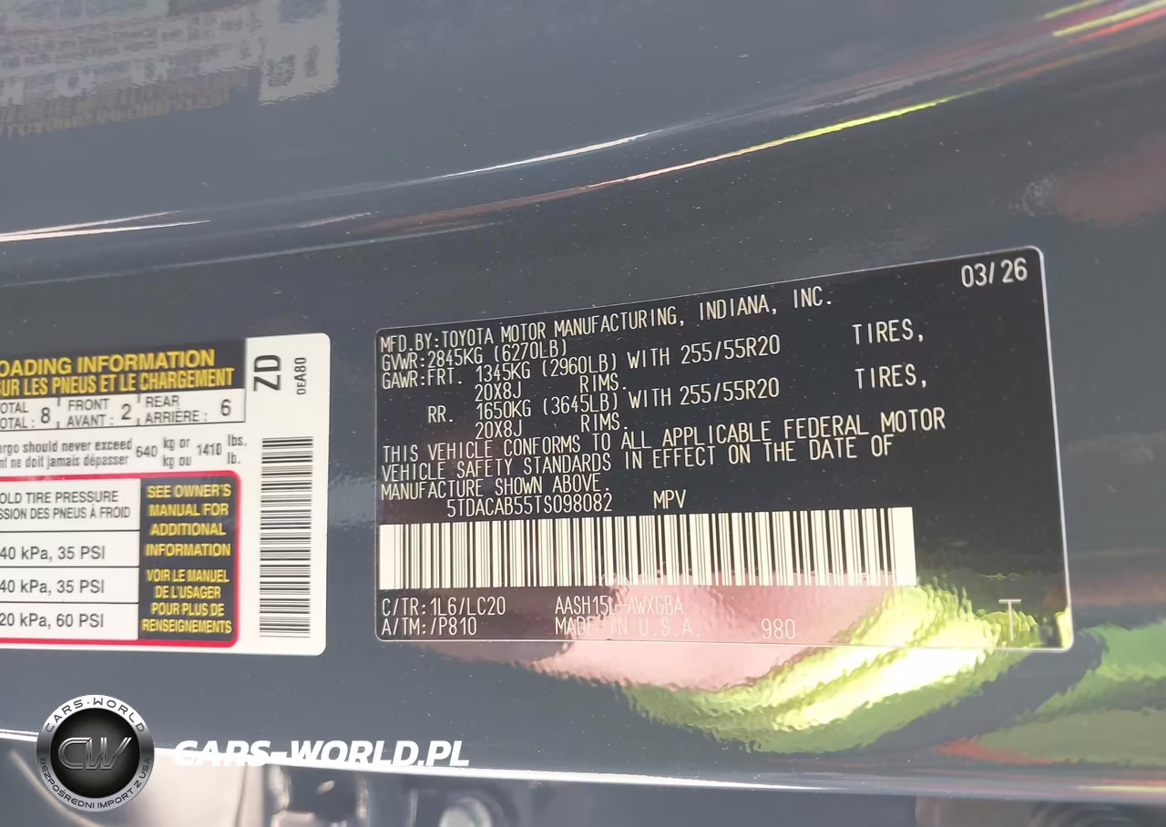 2026 Toyota Grand Highlander Hybrid Limited VIN:5TDACAB55TS098082 - 9
