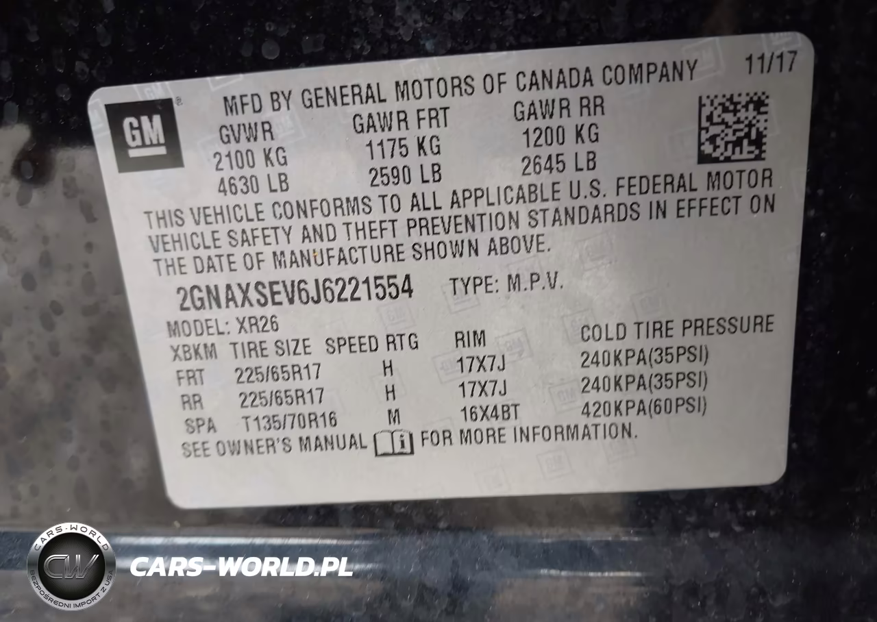 2018 Chevrolet Equinox Lt VIN:2GNAXSEV6J6221554 - 9