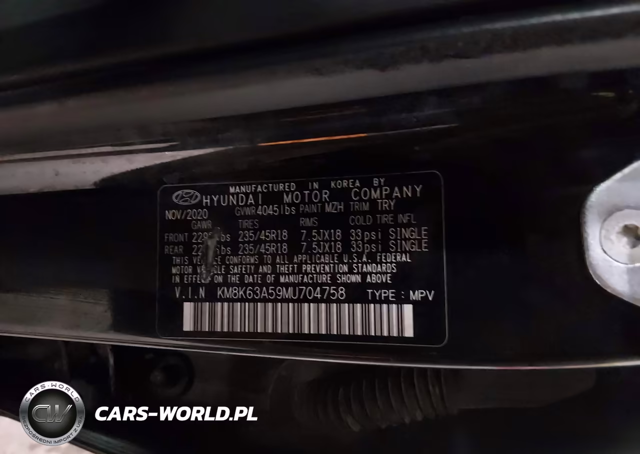 2021 Hyundai Kona Night VIN:KM8K63A59MU704758 - 9