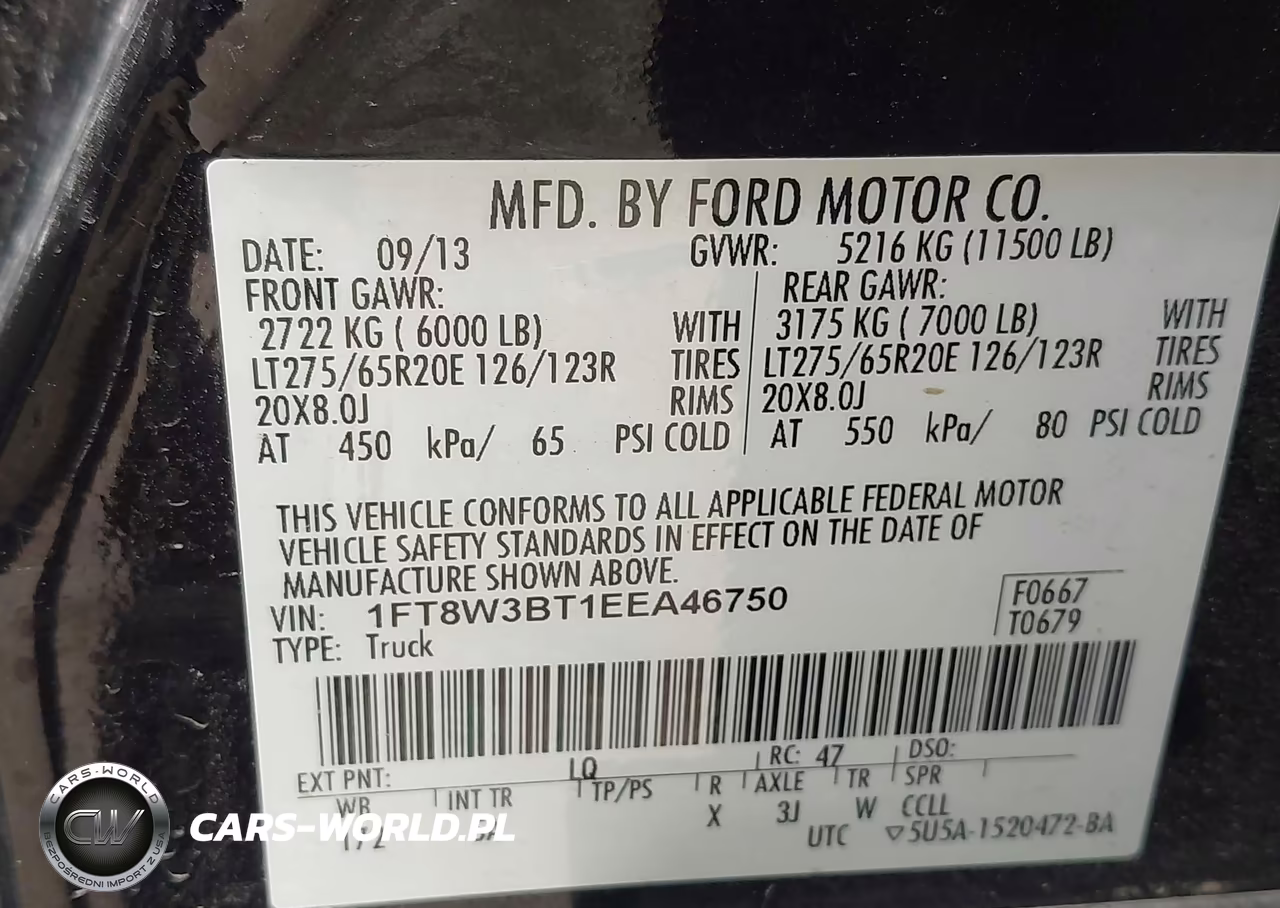 2014 Ford F-350 Lariat VIN:1FT8W3BT1EEA46750 - 9