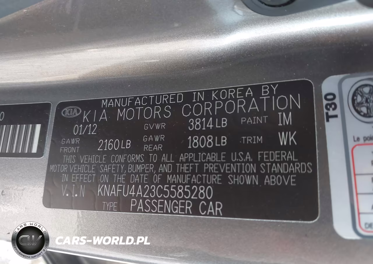 2012 Kia Forte Ex VIN:KNAFU4A23C5585280 - 9