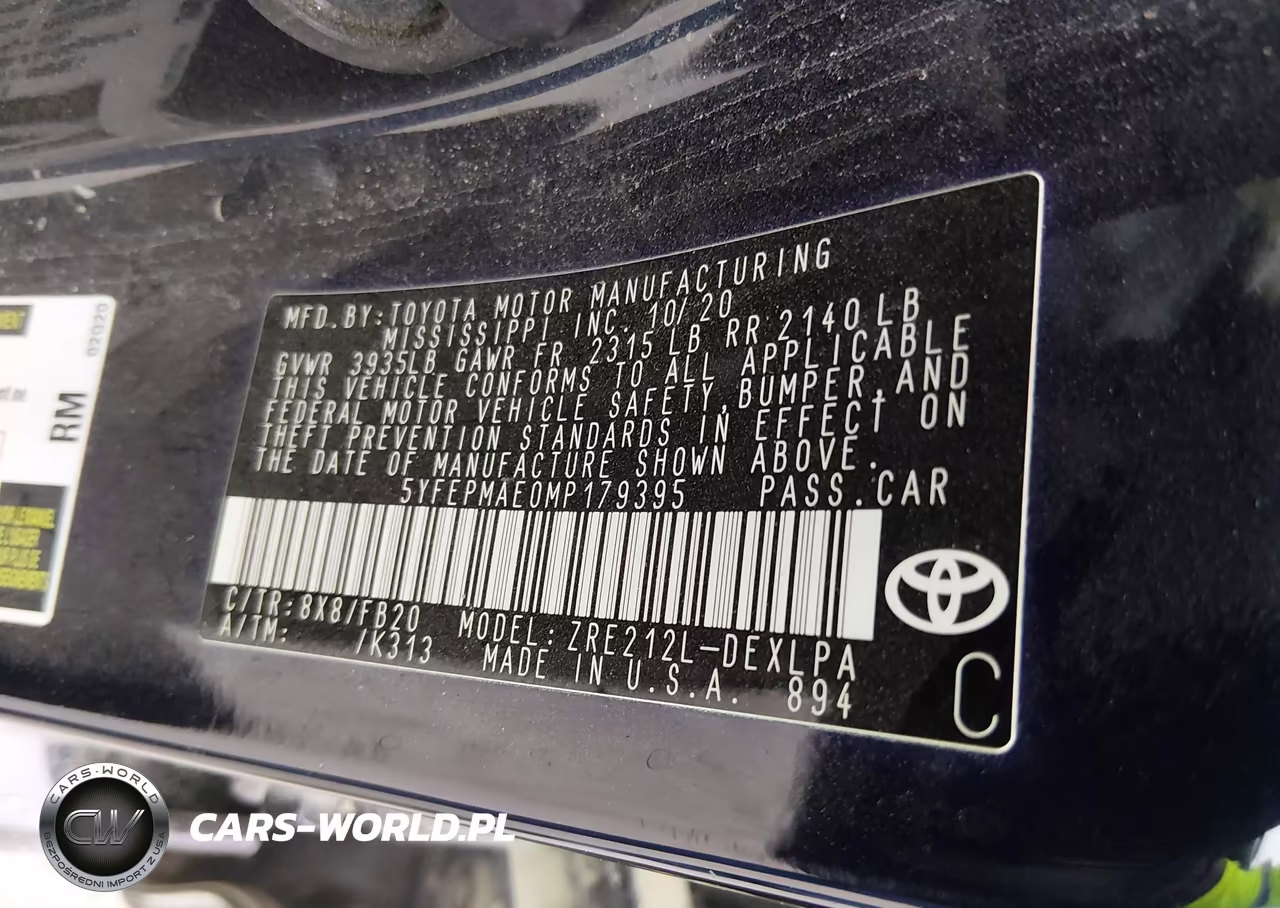 2021 Toyota Corolla Le VIN:5YFEPMAE0MP179395 - 9