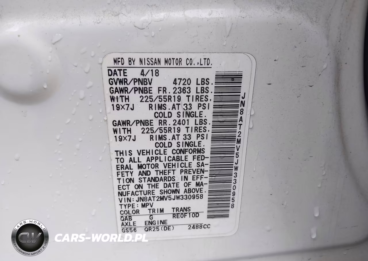 2018 Nissan Rogue Sl VIN:JN8AT2MV5JW330958 - 9