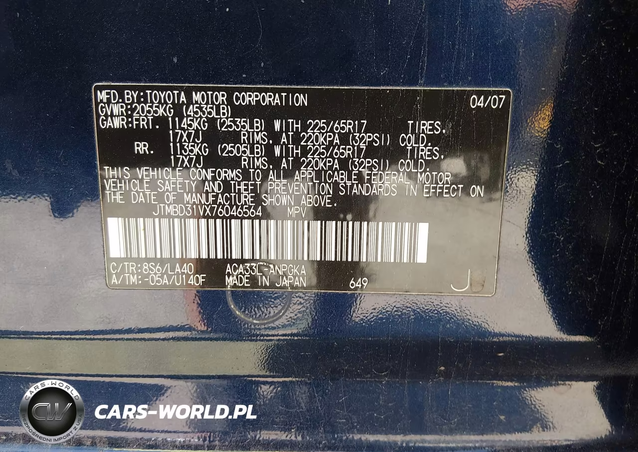 2007 Toyota Rav4 Limited VIN:JTMBD31VX76046564 - 9