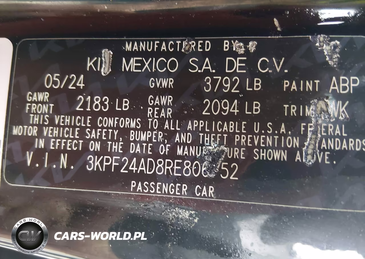 2024 Kia Forte Lxs VIN:3KPF24AD8RE806752 - 9