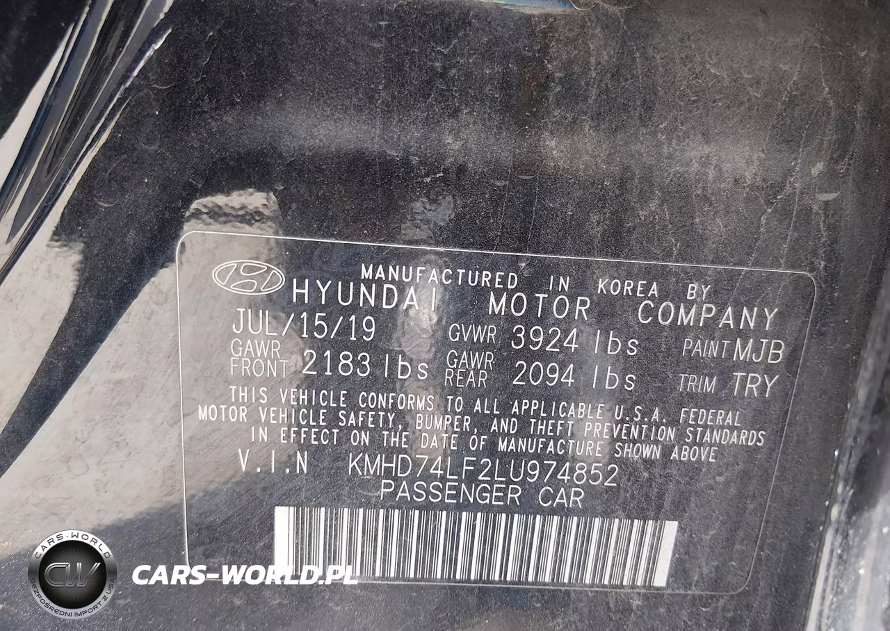 2020 Hyundai Elantra Se VIN:KMHD74LF2LU974852 - 9