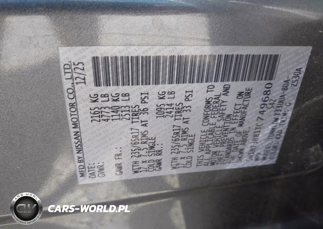 2026 Nissan Rogue Sv VIN:5N1BT3BB1TC749680 - 9