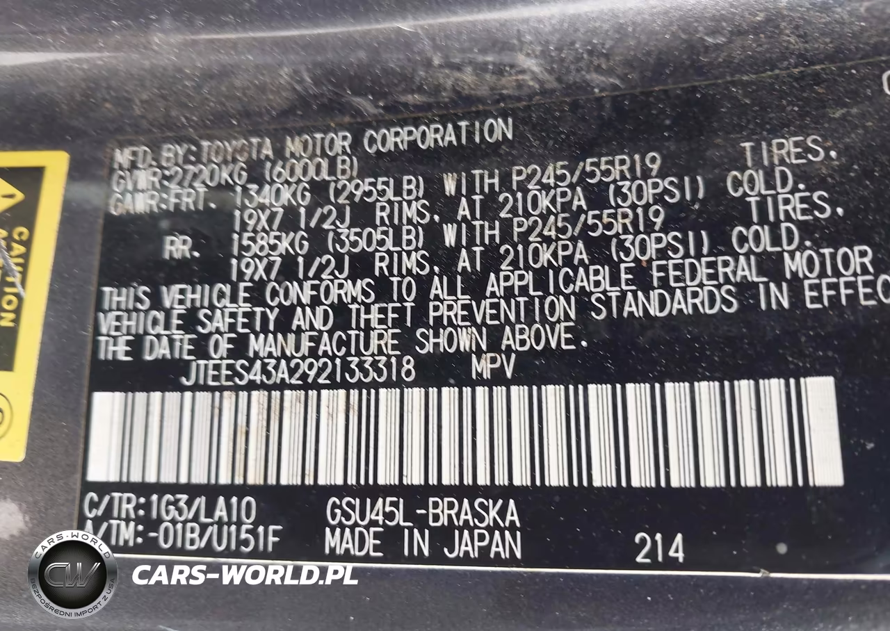 2009 Toyota Highlander Sport VIN:JTEES43A292133318 - 9
