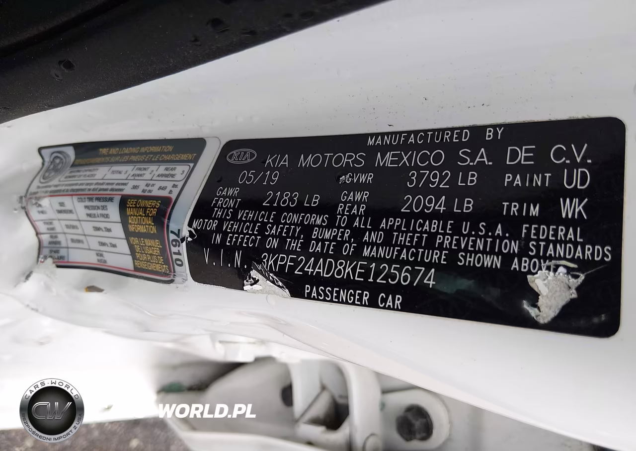 2019 Kia Forte Lxs VIN:3KPF24AD8KE125674 - 9