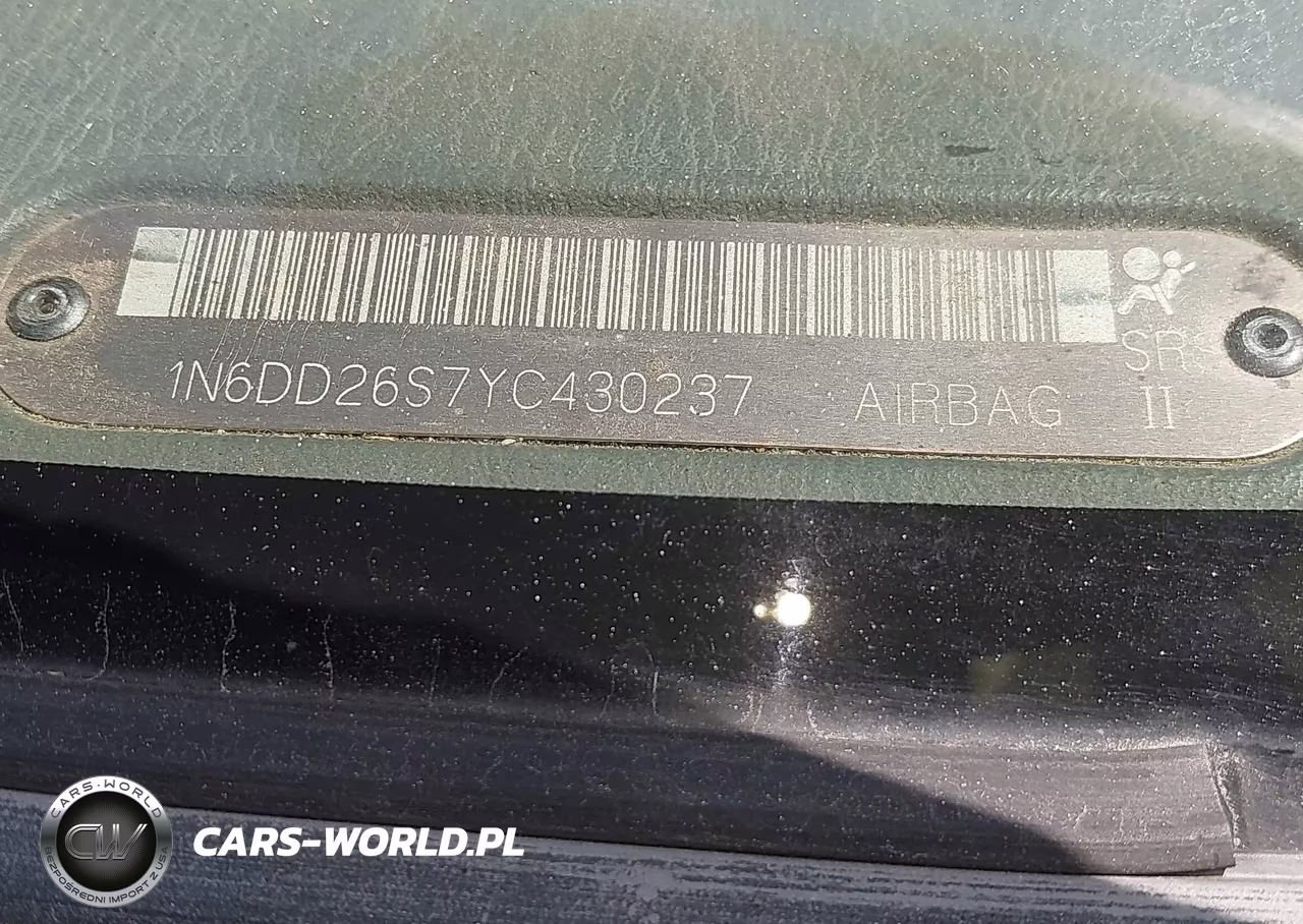 2000 Nissan Frontier Xe VIN:1N6DD26S7YC430237 - 9