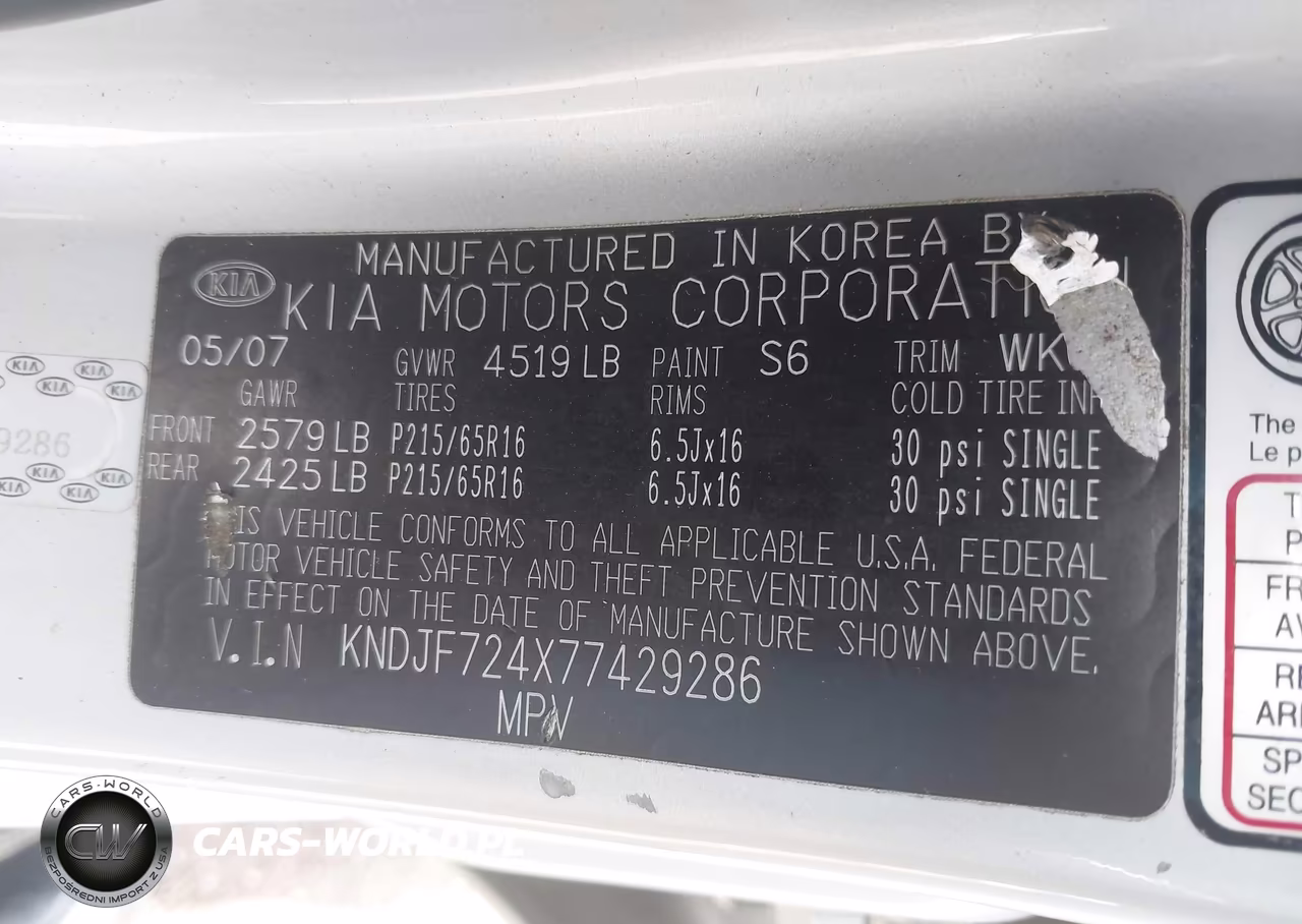 2007 Kia Sportage Lx VIN:KNDJF724X77429286 - 9