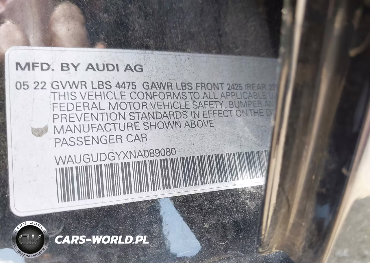 2022 Audi A3 Premium 40 Tfsi Quattro S Tronic VIN:WAUGUDGYXNA089080 - 9