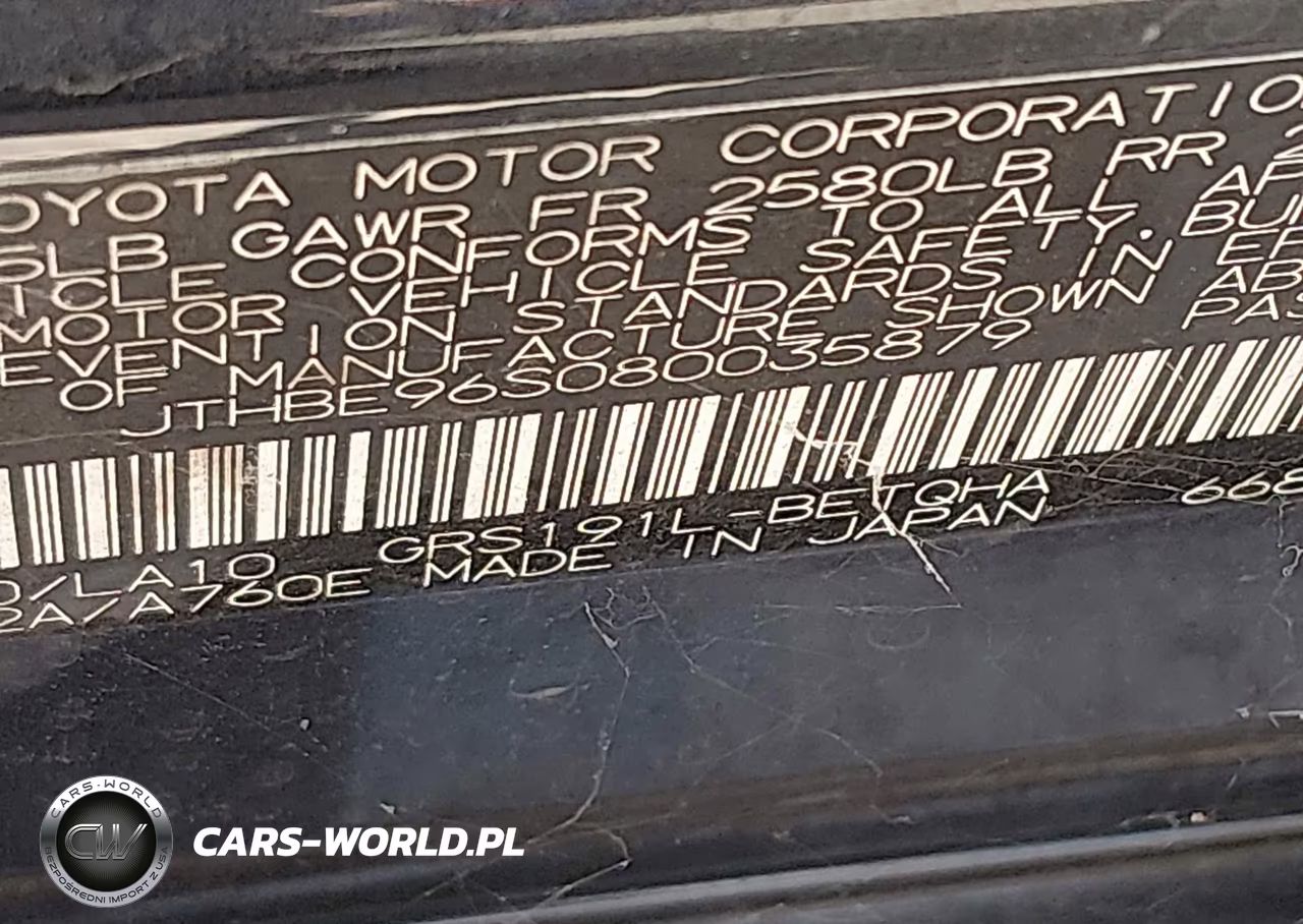 2008 Lexus Gs 350 VIN:JTHBE96S080035879 - 9