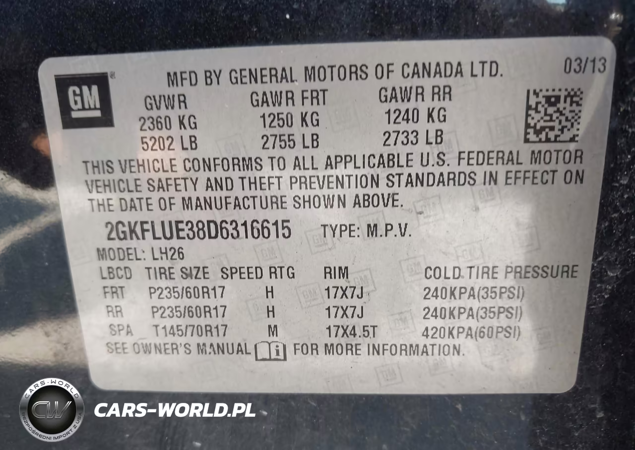 2013 GMC Terrain Slt-1 VIN:2GKFLUE38D6316615 - 9