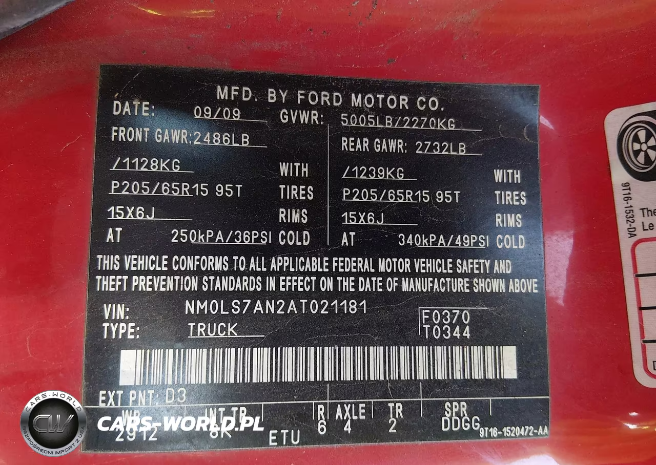 2010 Ford Transit Connect Xl VIN:NM0LS7AN2AT021181 - 9