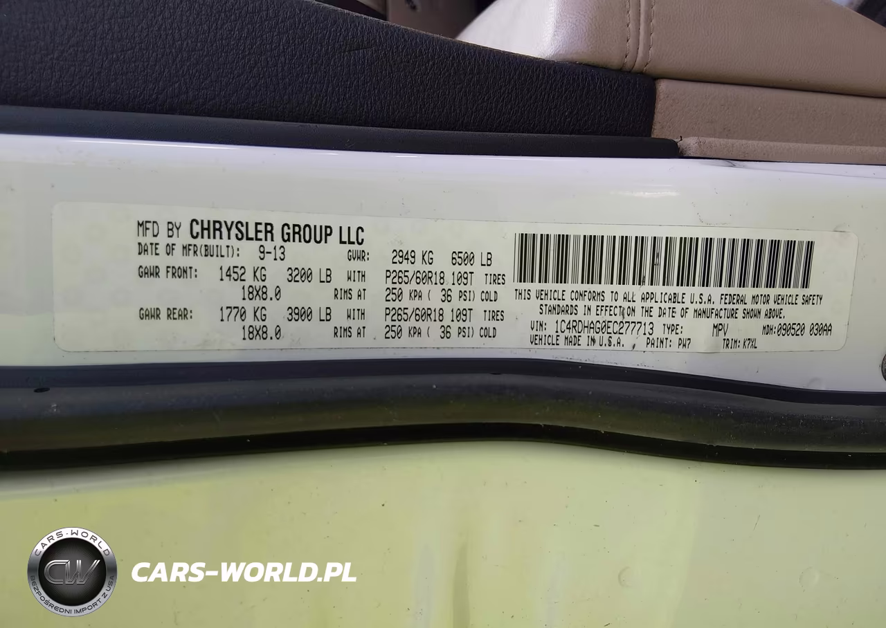 2014 Dodge Durango Sxt VIN:1C4RDHAG0EC277713 - 9