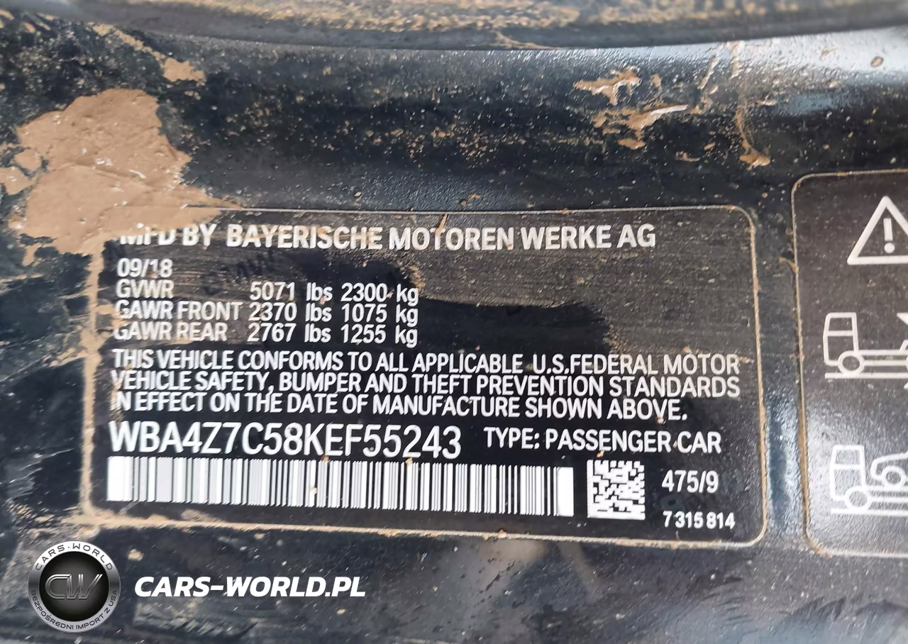 2019 BMW 440I xDrive VIN:WBA4Z7C58KEF55243 - 9