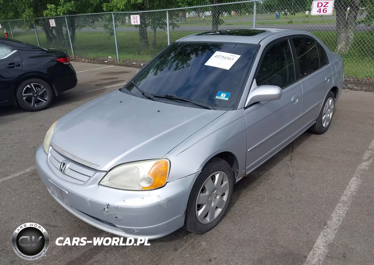 2001 Honda Civic Ex VIN:1HGES26791L053023 - 2