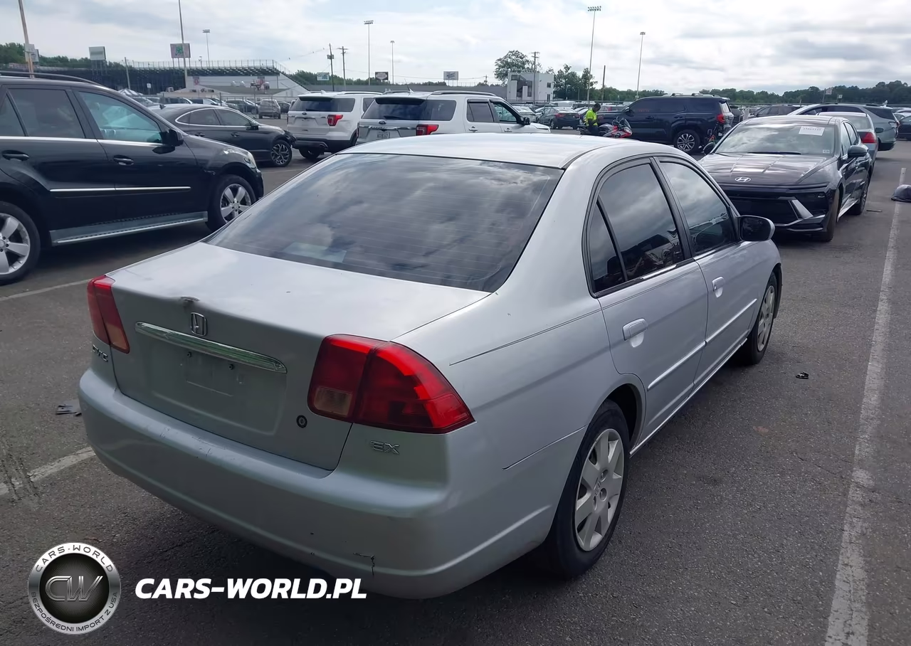 2001 Honda Civic Ex VIN:1HGES26791L053023 - 4