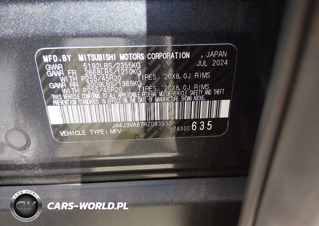 2024 Mitsubishi Outlander Se 2.5 2Wd-Se Black Edition S-Awc-Se Black Edition W-Pano Roof S-Awc VIN:JA4J3VA87RZ083930 - 9