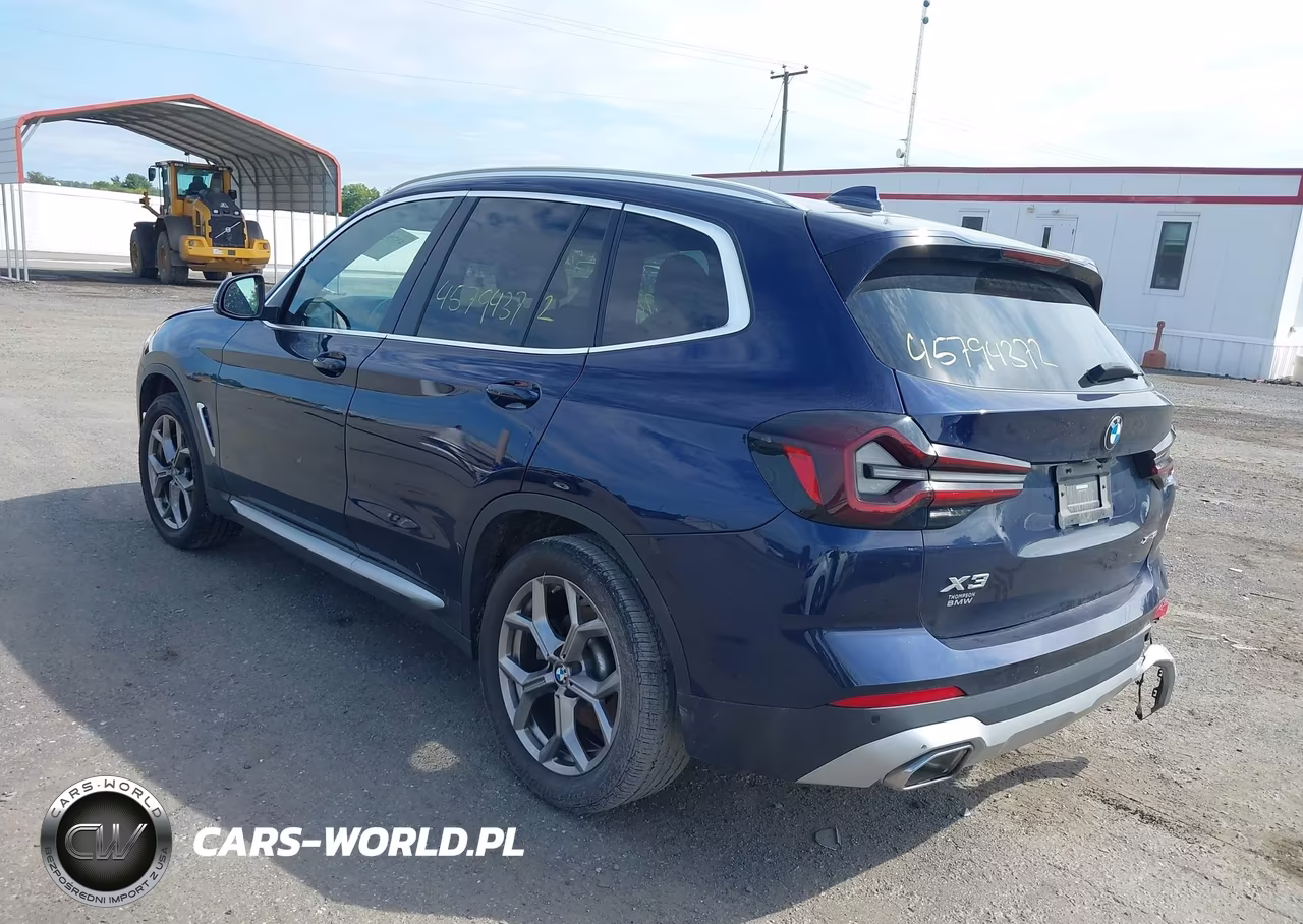 2022 BMW X3 xDrive30I VIN:5UX53DP07N9L91000 - 3