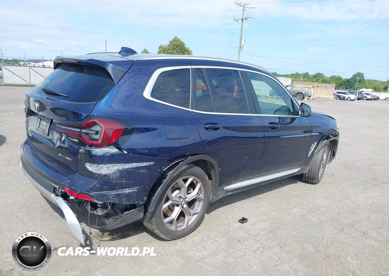 2022 BMW X3 xDrive30I VIN:5UX53DP07N9L91000 - 4