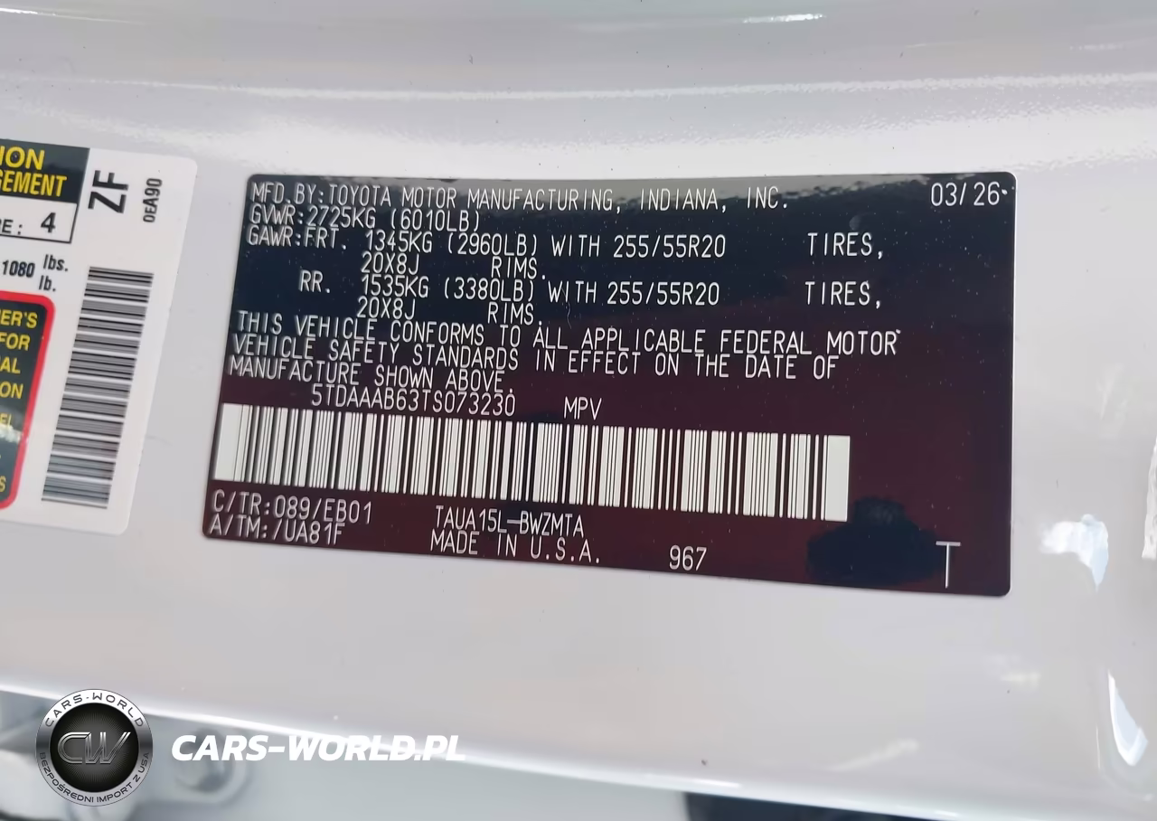 2026 Lexus Tx 350 Premium VIN:5TDAAAB63TS073230 - 9